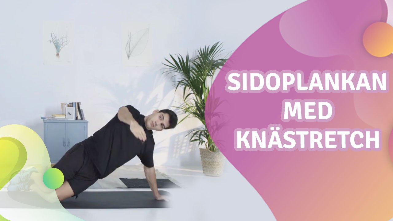 Sidoplankan med knästretch - Steg för Hälsa