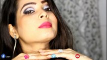 Silver Eyes Makeup Tutorial || Black & Silver Smokey Eye || Sonali Saxena ||