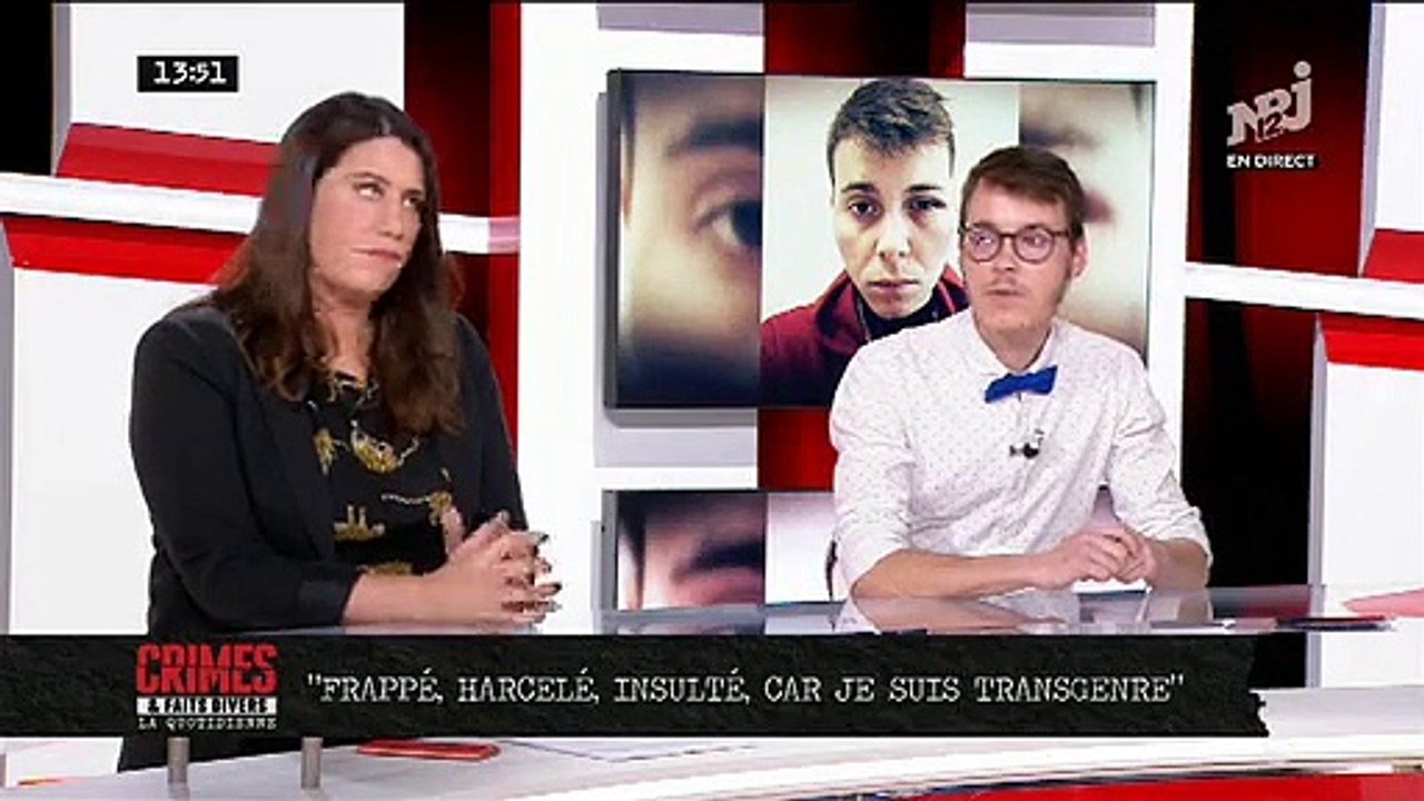 Le témoignage bouleversant de Maël, hier dans Crimes en direct sur NRJ12 - Ce jeune étudiant transgenre, a tenté de se suicider il y a 3 semaines lassé du harcèlement