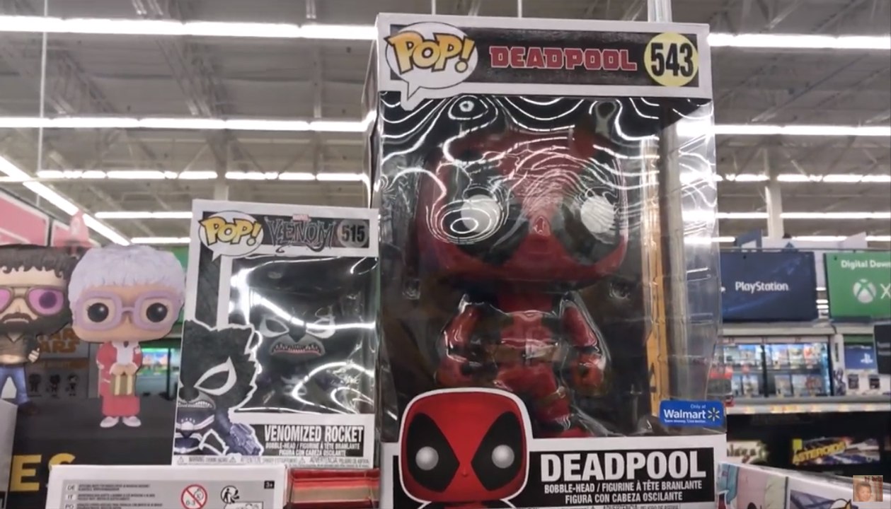 10 Inch Marvel Deadpool Funko Pop Walmart Exclusive Vinyl Bobblehead Figure - Black Friday