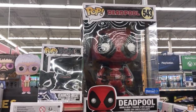 10 Inch Marvel Deadpool Funko Pop Walmart Exclusive Vinyl Bobblehead Figure - Black Friday