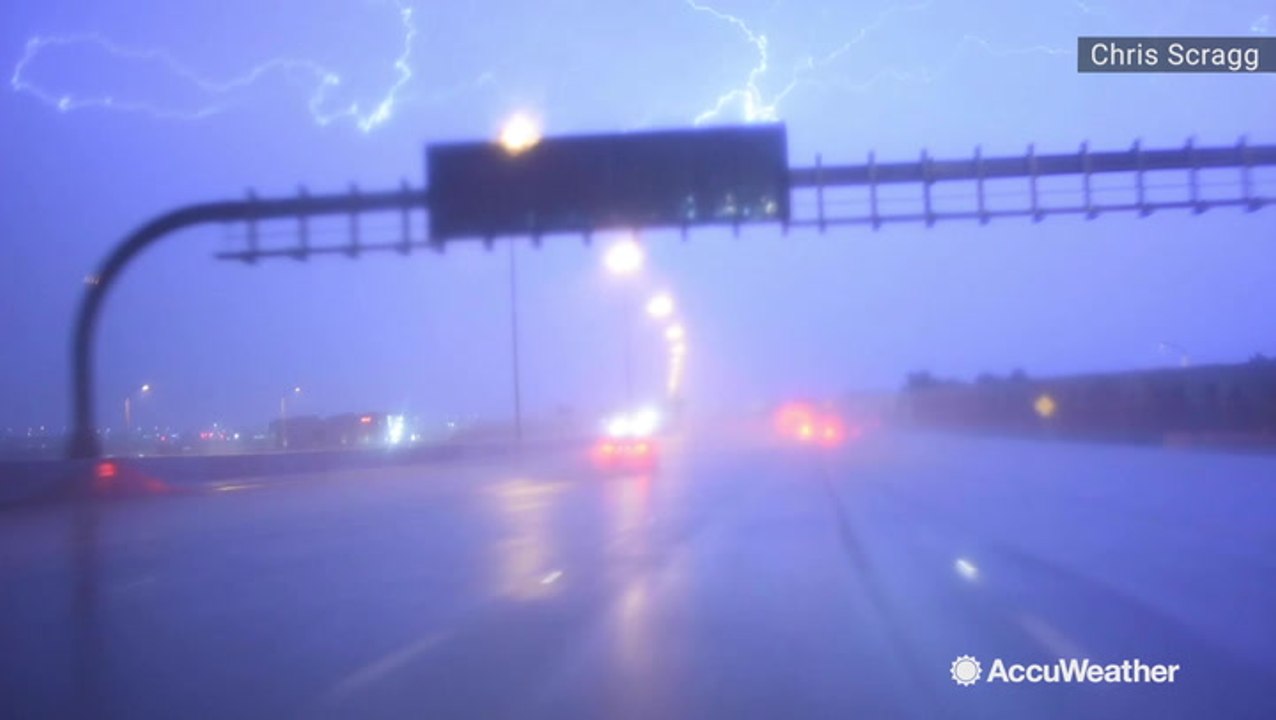 Severe storms rock the desert