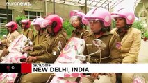 Police go pink to highlight women's safety in crime-hit Delhi