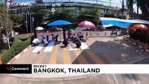 ویدئو؛ خط کشی‌های سه بعدی، راه حل تایلند برای کاهش شمار تصادف‌ها