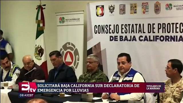 BCS solicita Declaratoria de Emergencia para Los Cabos y La Paz por lluvias