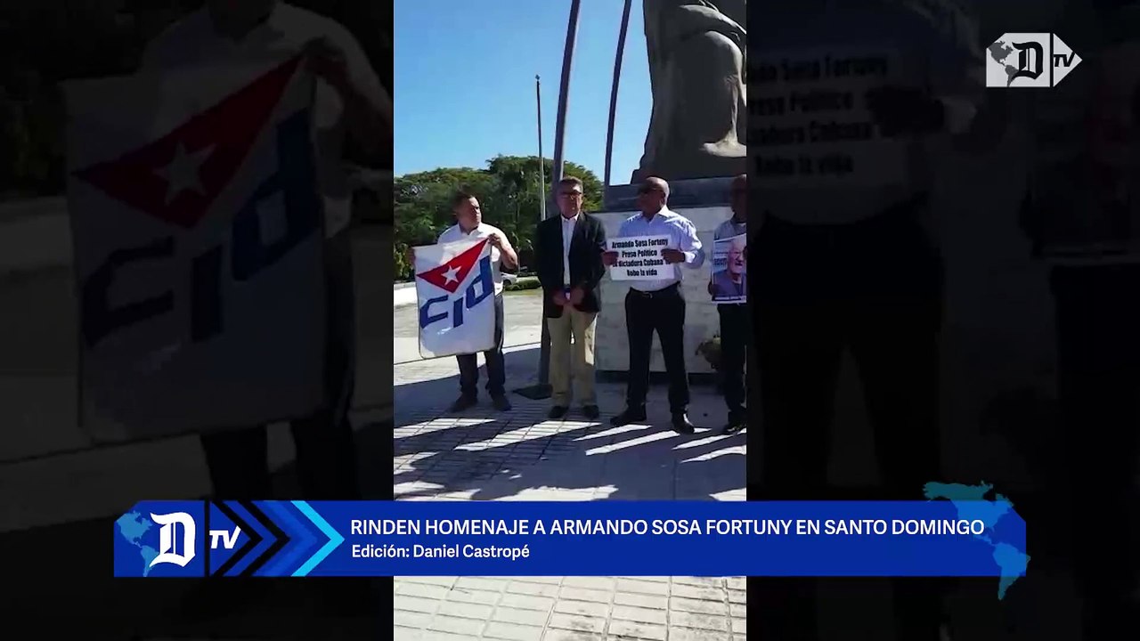 Rinden homenaje a Armando Sosa Fortuny en Santo Domingo