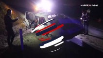 Otomobil 50 metrelik uçurumdan yuvarlandı: 2'si çocuk 5 yaralı