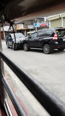 Land Cruisers Battle for Right of Way