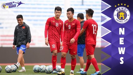 Thành Chung, Thái Quý sải bước tại Rizal Memorial, sẵn sàng đối đầu U22 Indonesia | HANOI FC