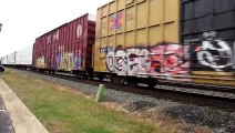 CSX 5 Engine Freight Train in Berea, Ohio (11/29/2019)