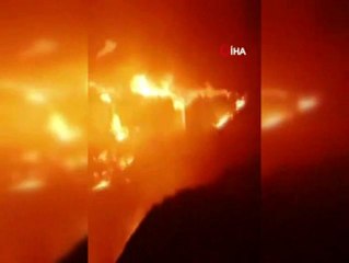 Çaykara ilçesindeki yangın kontrol altına alınarak söndürüldü