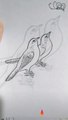 how to draw bird | Bird drawing trick | Drawing for kids | Drawing tutorial |Art tutorial | bird art