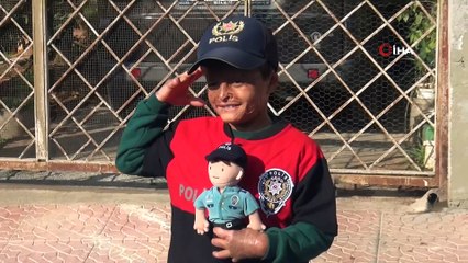 Savaş mağduru Muhammed'in 'Polis' olma hayali gerçek oldu