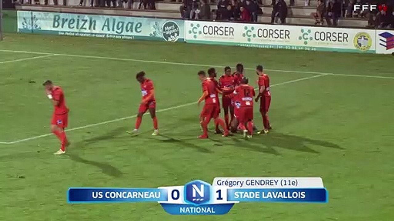 (6) J15 US Concarneau - Stade Lavallois (0-1), le résumé Nat