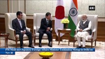 PM Modi meets Japanese Foreign and Defence Ministers in Delhi