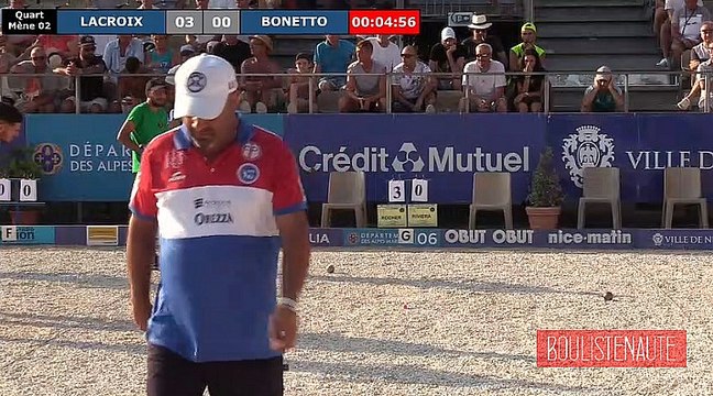 Une partie énorme, un régal quart en poules BONETTO vs LACROIX : Europétanque des Alpes-Maritimes 2019