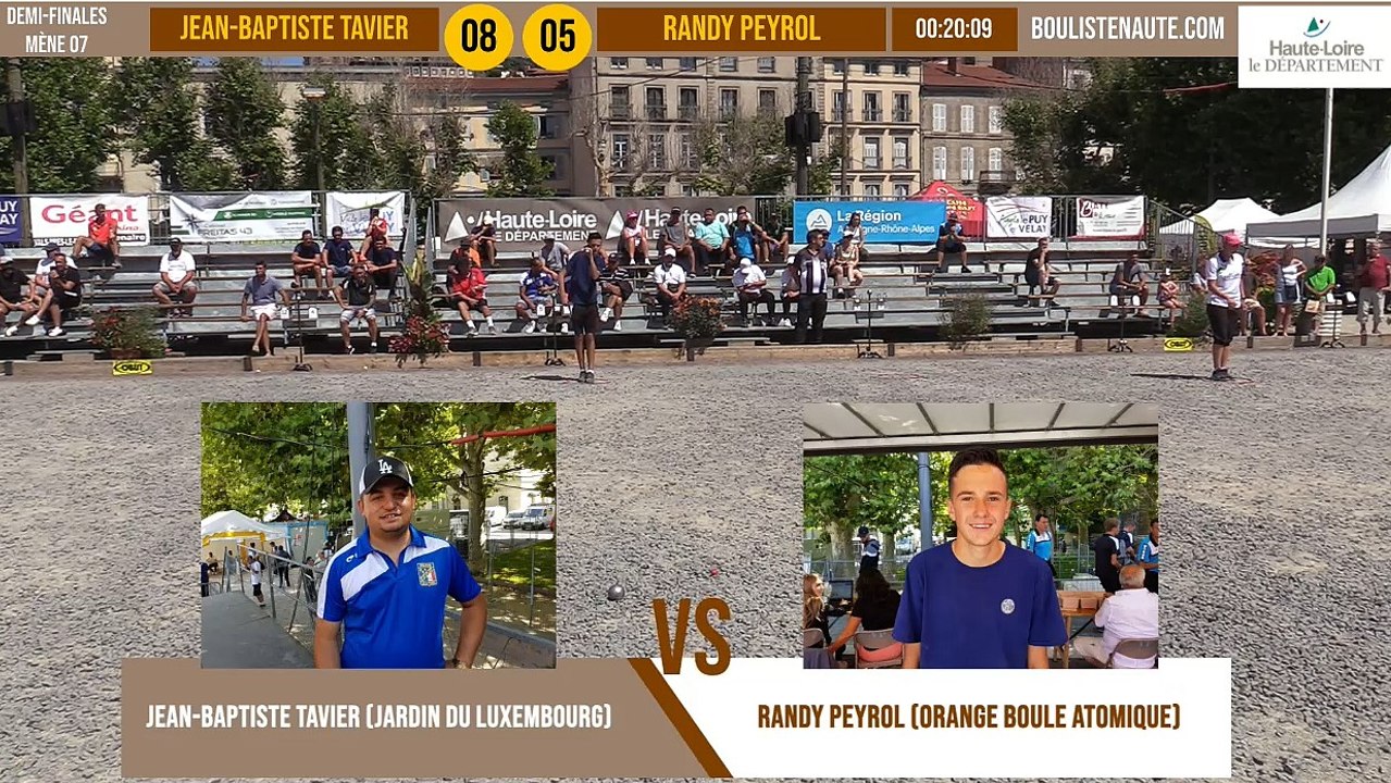 Demi-finale tête-à-tête Jean-Baptiste TAVIER vs Randy PEYROL : Le Puy-en-Velay été 2019