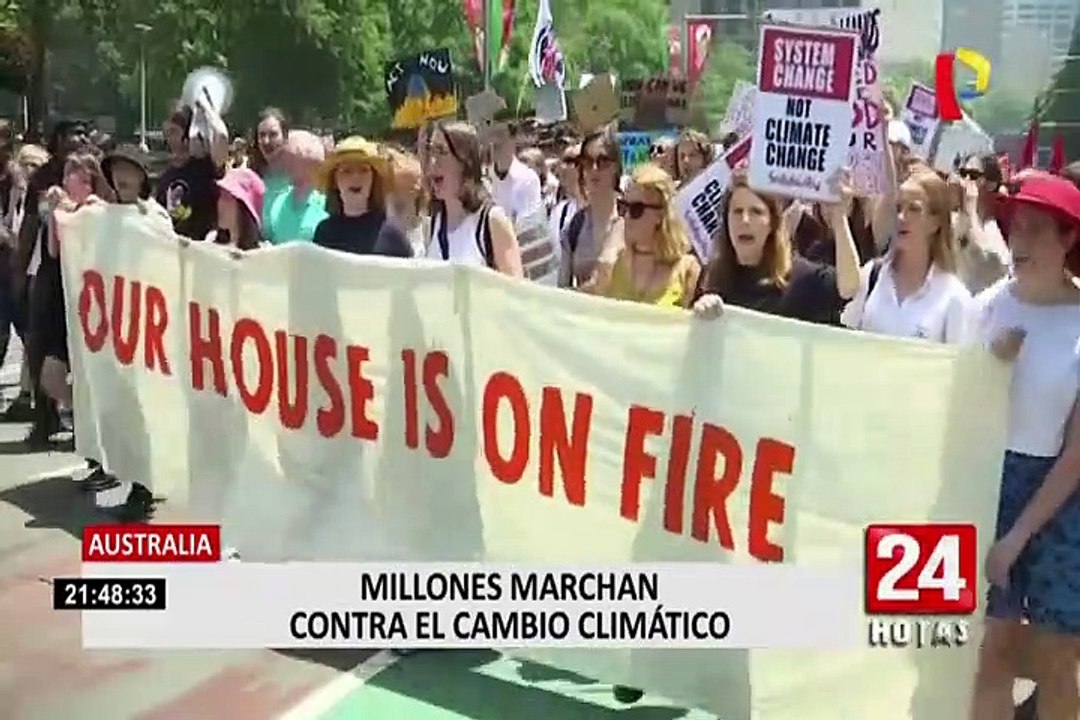 Se registran masivas marchas contra el cambio climático en el mundo