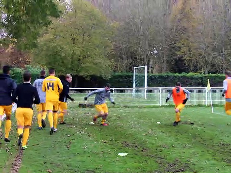 Echauffement match Soissons FC - US Balagny 24/11