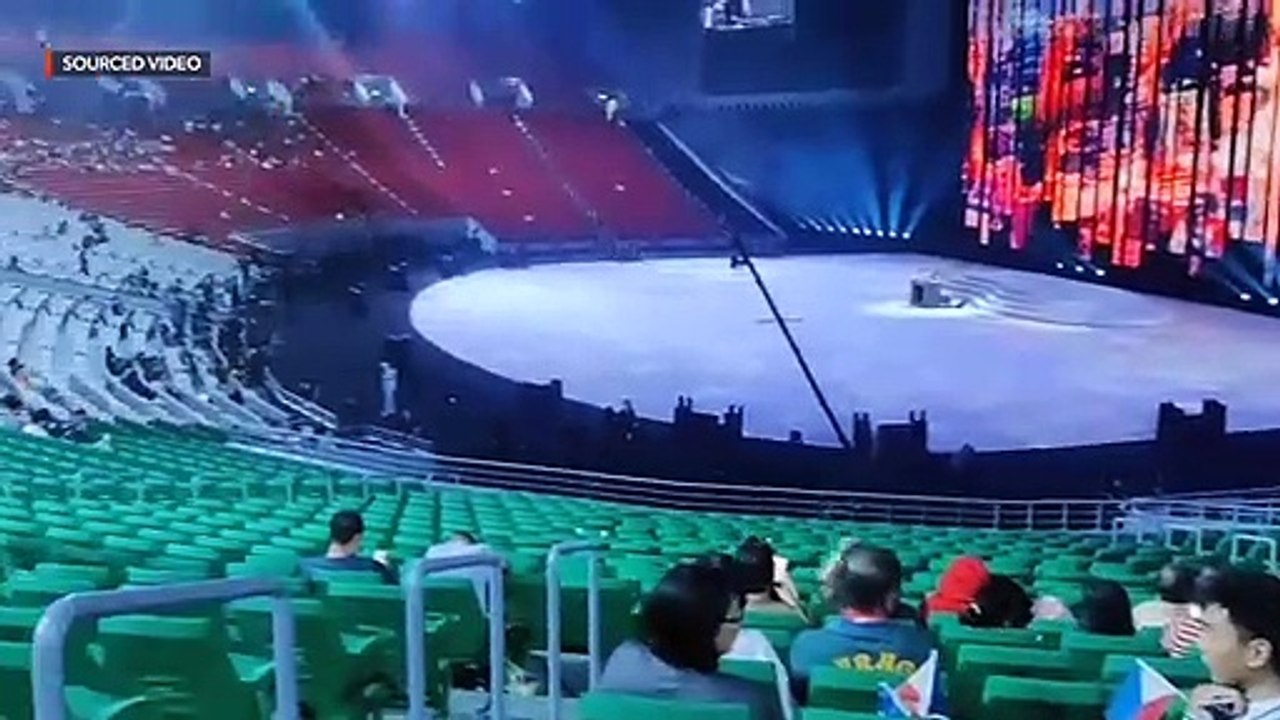 Scenes from the Philippine Arena before the start of 2019 SEA Games opening