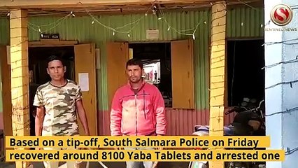 Around 8100 Yaba Tablets recovered from South Salmara-Mankachar, One Arrested