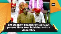 CM Uddhav Thackeray-led Govt passes floor test in Maharashtra Assembly