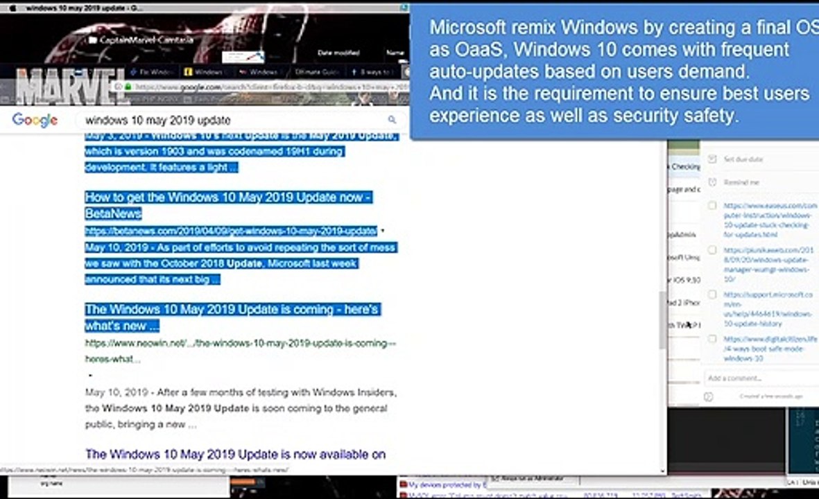 Fix: Windows 10 1809 1903 May 2019 Update Stuck Checking for Updates WuMgr SafeMode SystemRestore