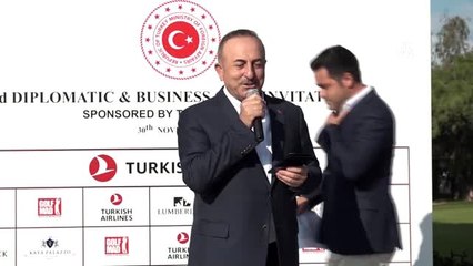 Çavuşoğlu, "Diplomatik ve İş Dünyası Golf Turnuvası" ödül törenine katıldı