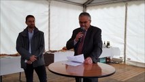 Discours de Marc Péchoux, maire de Trévoux, lors du premier coup de pioche de l'écoquartier des Orfèvres