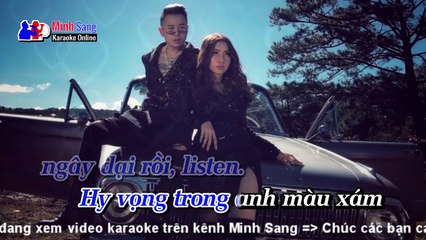 Karaoke - Tình Nhân Ơi - Orange, Binz, Superbrothers