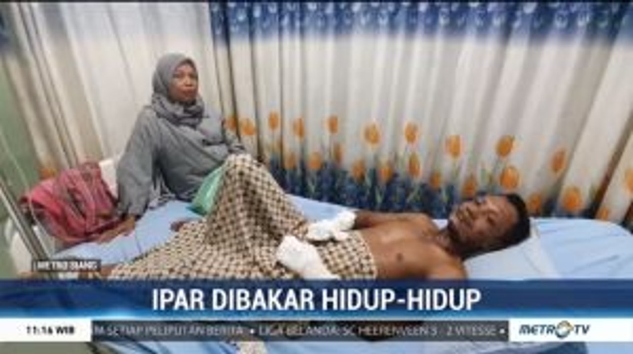 Seorang Pria Dibakar Hidup-hidup di Depan Mertu...
