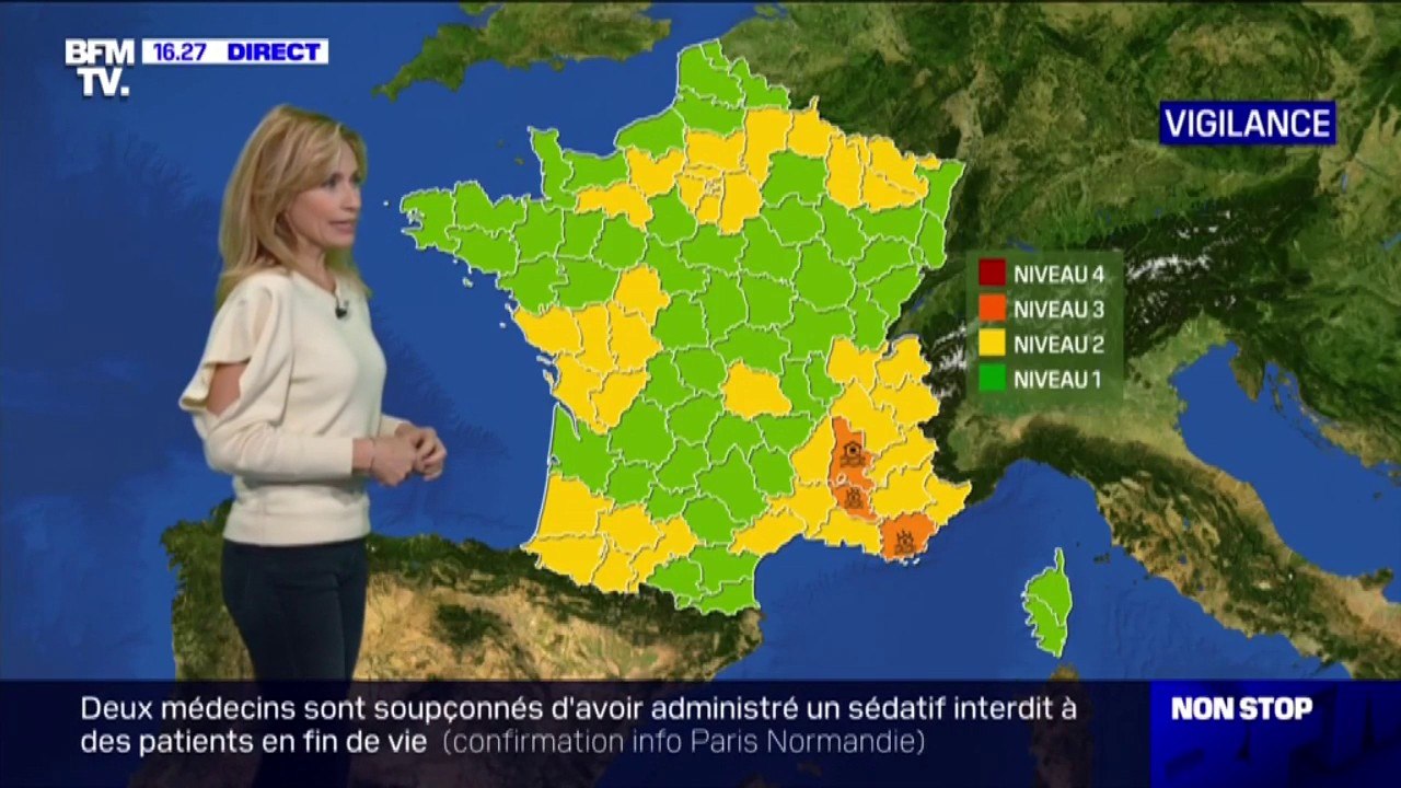 Vigilances orange dans 3 départements pour des risques d'inondation et de fortes pluies