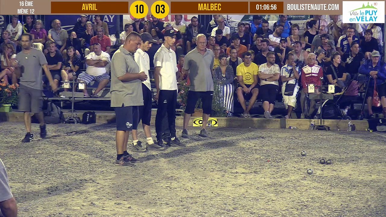 Fin du 16ème AVRIL vs MALBEC : Supranational à pétanque du Puy-en-Velay été 2019