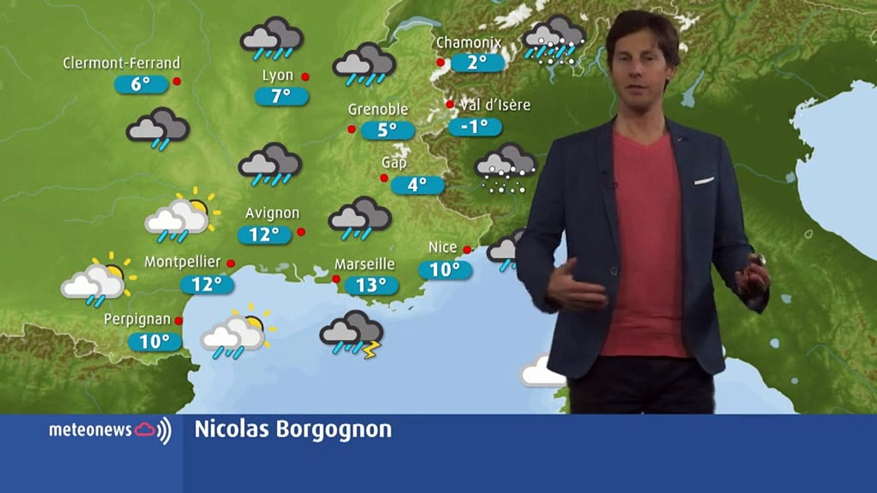 Votre météo du dimanche 1er décembre  :  pluie, neige... une journée à rester chez soi