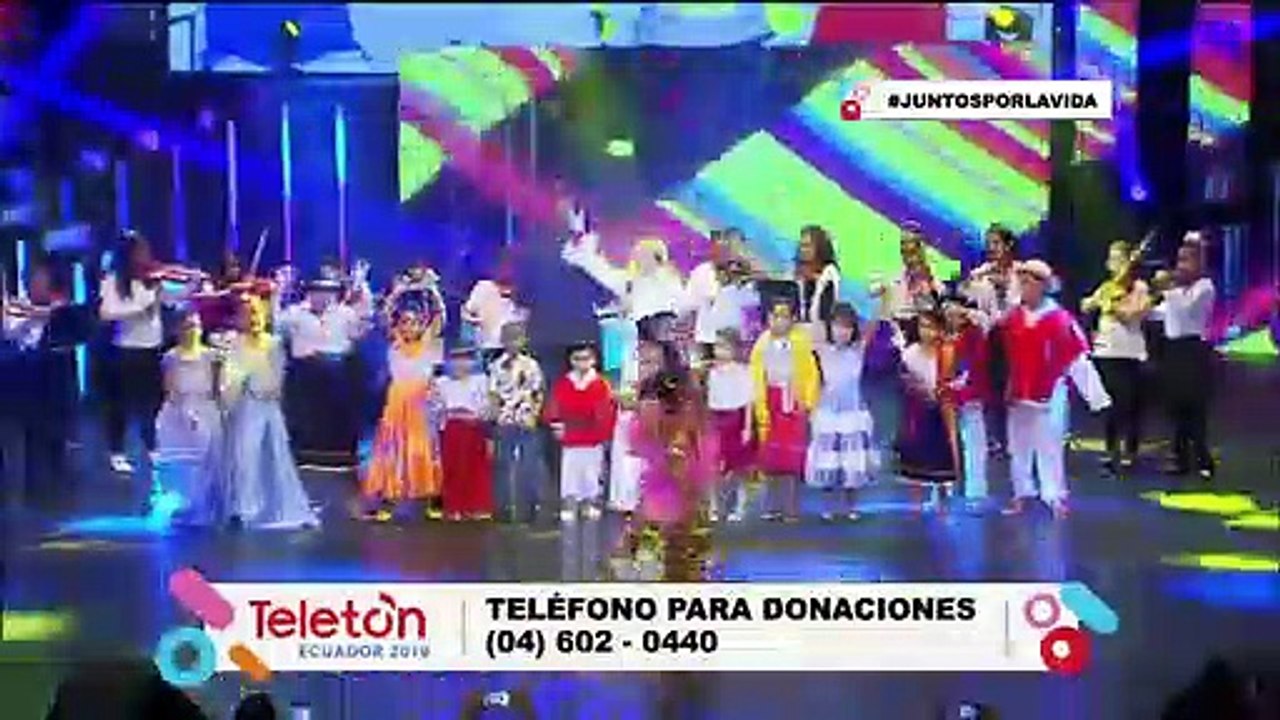 Presentación de Jasú Montero - 'Mundo de Color' en la Teletón Ecuador