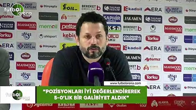 Erol Bulut: Pozisyonları iyi değerlendirerek 5-0'lık bir galibiyet aldık