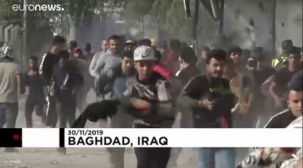 Security forces open fire at protesters after trying to block road in Baghdad
