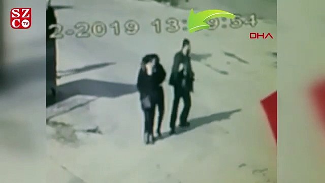 Edirne'de 2 kadının yüzüne yakıcı sıvı atan şüpheli güvenlik kamerasında