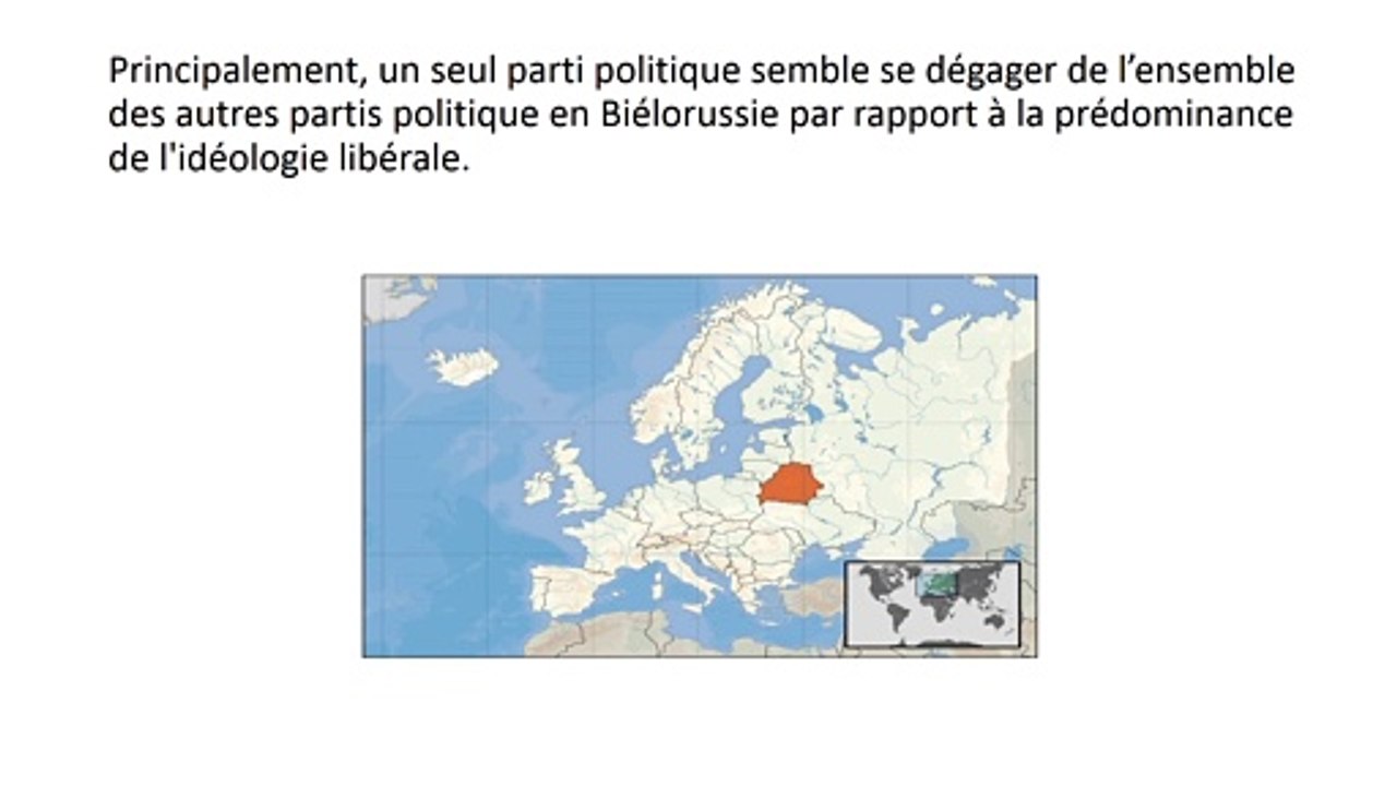 Le Parti d’idéologie libérale en Biélorussie