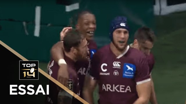 TOP 14 - Essai Cameron WOKI (UBB) - Racing 92 - Bordeaux-Bègles - J10 - Saison 2019/2020
