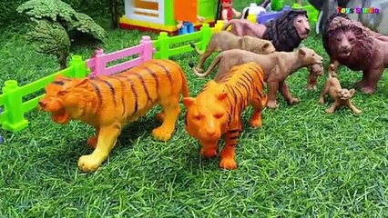 Download Video: Farm Animals and Wild Animals Learn Animal Names With Animals Family Toys for Kids