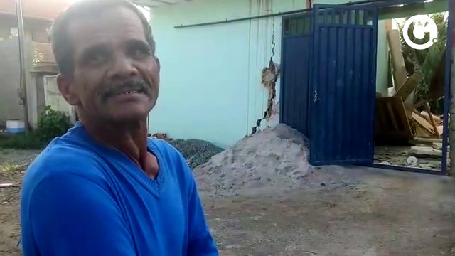 Casa desaba em Ponta da Fruta, Vila Velha