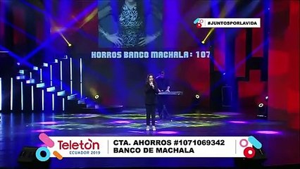 Presentación de Mariel Córdova en la Teletón Ecuador