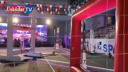 Üsküdar'da süper hızlı drone'ların yarışı nefes kesti