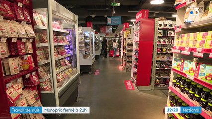 Travail de nuit : Monoprix fermé à 21 heures