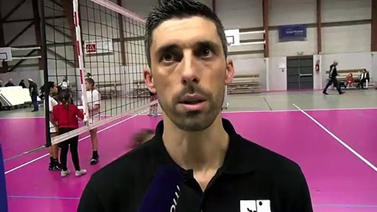 André Sa après la victoire d'Istres Provence Volley face à Clamart