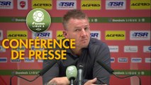 Conférence de presse Valenciennes FC - RC Lens (2-0) : Olivier GUEGAN (VAFC) - Philippe  MONTANIER (RCL) - 2019/2020