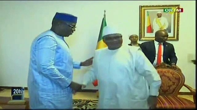 ORTM / Audience du président de la république Ibrahim Boubacar Keïta avec le haut commissaire de l’OMVS, Ahmed Diane Semega