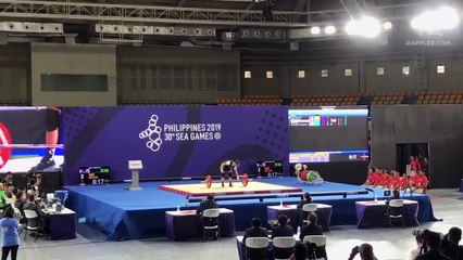 Mary Flor Diaz successfully lifts 70kg in her 2nd attempt