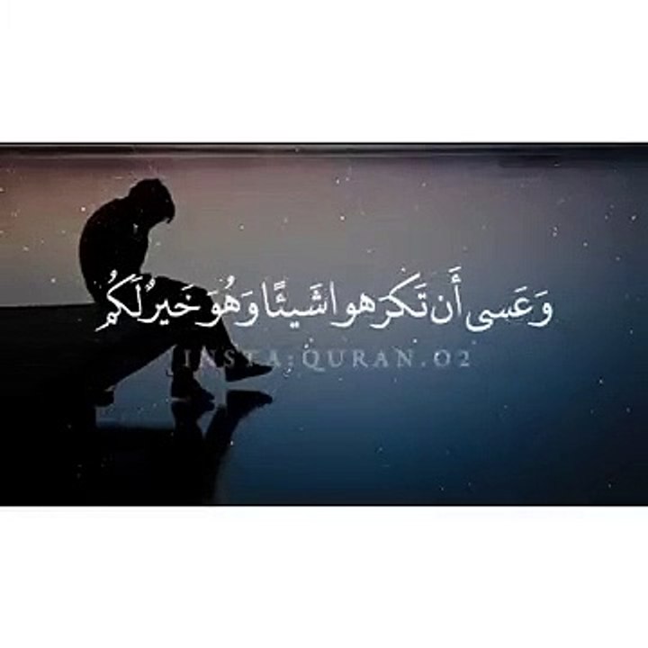تلاوة رائعة __ و عسى أن تكرهوا شيئاً و هو خير لكم __حالات واتس قرأن __ Quran Sta